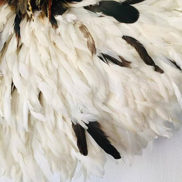 Juju Hat Wholesale - Wholesale Wall Accent - Authentic Juju Hat White Dark Brown Wall Art 14"/20"/26"/31"2