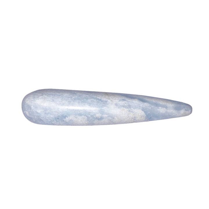 Blå Calcite Massage Stick for engroshandel hos France Mineraux