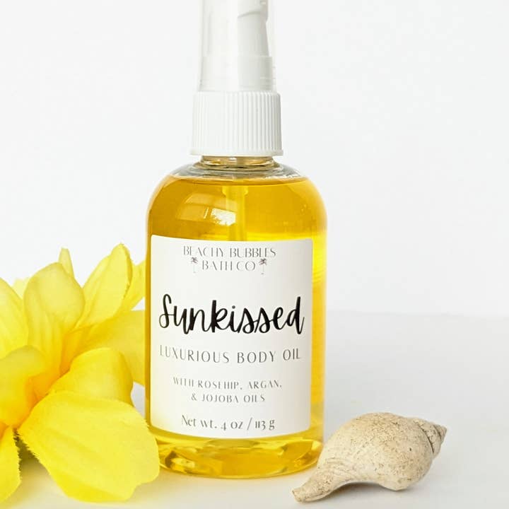 Beachy Bubbles Bath Co - Wholesale Bath/Body Oil - Sunkissed Body Oil