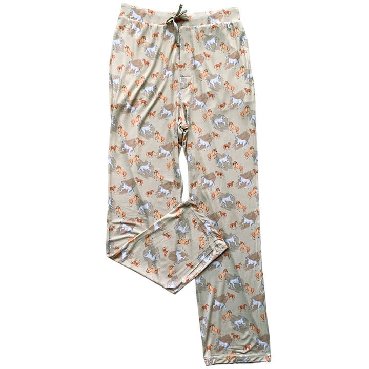 Laree + Co. - Wholesale Sleepwear Bottom - Men's - Ember Tan Bamboo Men's Pajama Pants