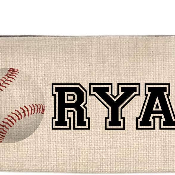 4 Wooden Shoes - Wholesale Pencil Case/Pouch - Personalized Baseball Pencil Bag