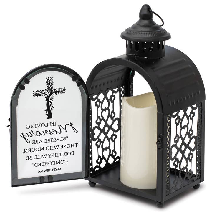 Dicksons - Wholesale Lantern - In Loving Memory Matthew 5:4 Bereavement Filigree Lantern2