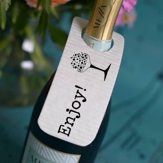 Flaskeophæng/gavekort NYD for engroshandel hos erika tubbin