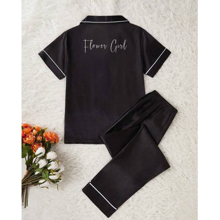 The Blissful - Wholesale Sleepwear Set - Kids - Personalised Satin Pyjamas Nightwear Pajamas