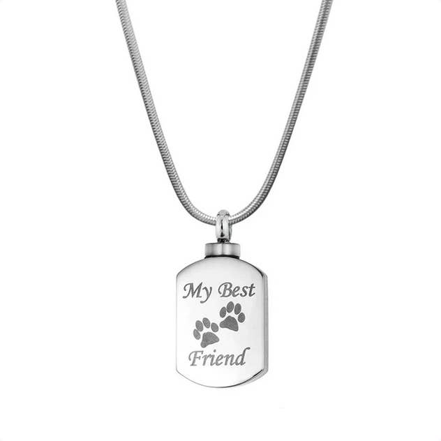 Best Friend Pet Memorial Dog Tag - Urn Ashes Holder Jewelry for wholesale by Anavia