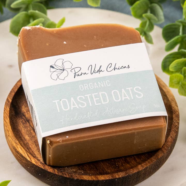 Bio-Geröstete Haferflocken-Seife für den Großhandel von Pura Vida Chicas
