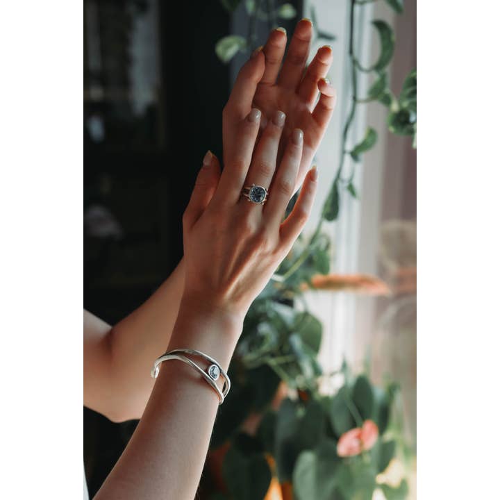 Chanour - Wholesale Ring met een steen/solitaire ring - Handgemaakte kristallen koperen ring - 68383