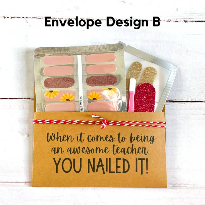 LUNA Nail Wraps - Wholesale Nail art/decal - Teacher Gifts Teacher Appreciation Gift Nail Wraps Gift Sets1