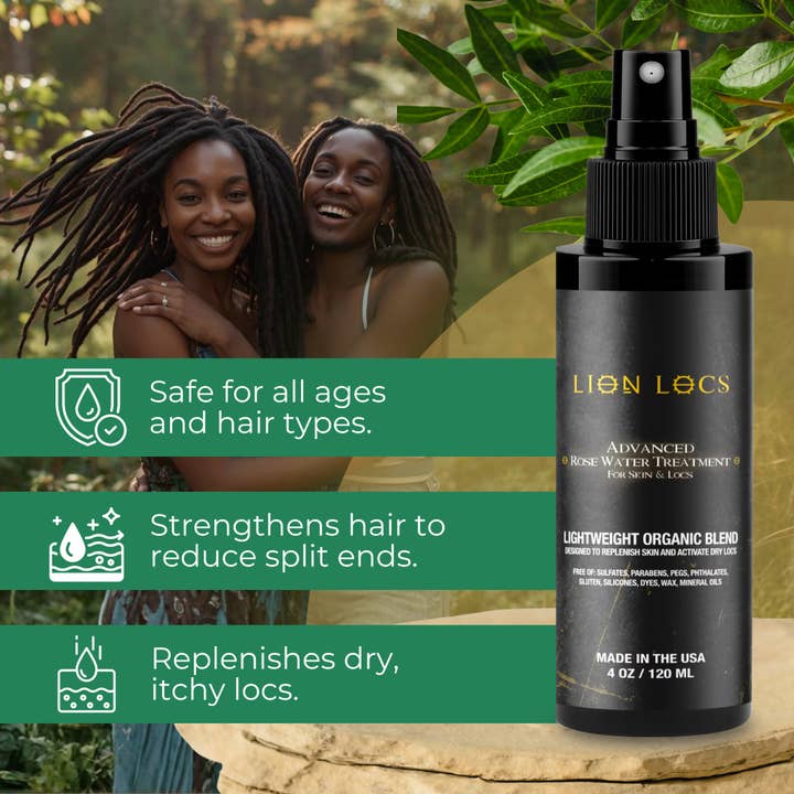 Lion Locs LLC – Großhandel Haaröl – Lion Locs Advanced Rosenwasser - VEGAN3