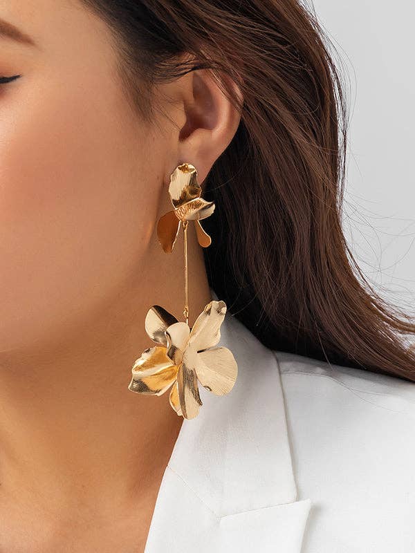 VividLux - Wholesale Dangle Earrings - Flower Shape Drop Earrings Earrings Accessories15