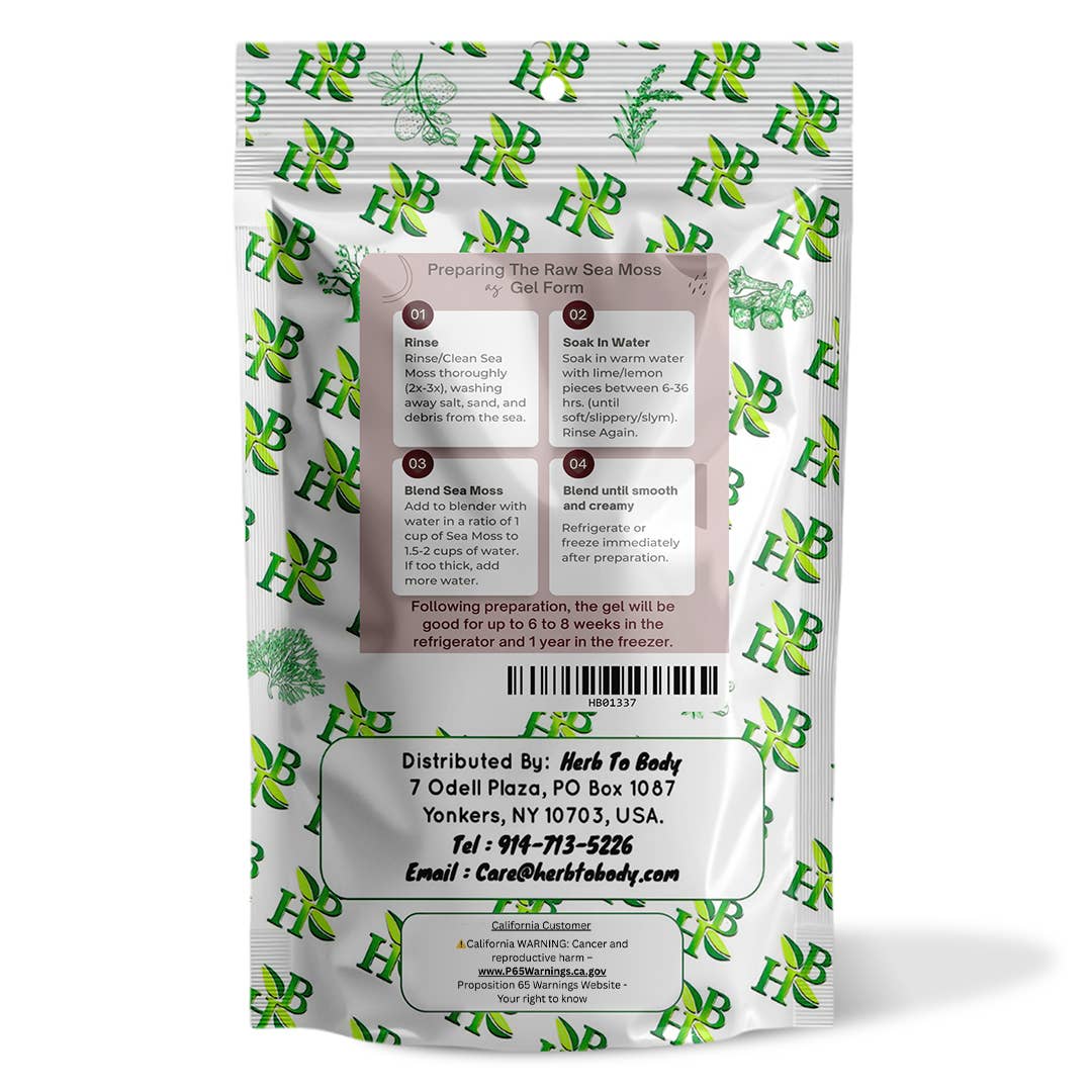 Herb To Body - Wholesale Herbs - Wildcrafted Purple Sea Moss from Caribbean - Food & Topical6