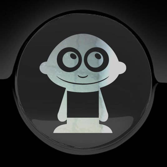 Adorable Boy Fuel Cap Car Sticker for wholesale by WinsterCreations™