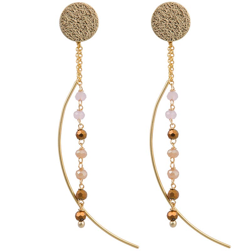 Marquet - Wholesale Dangle Earrings - Nicki Beaded Fair Trade Threader Earrings - Valentines Gift2