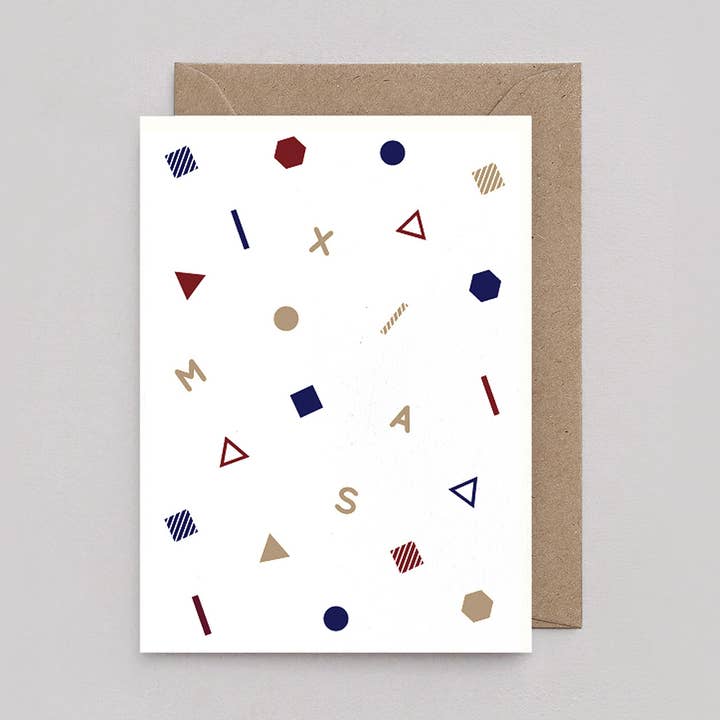 Xmas Confetti Card for wholesale by Amaretti Design