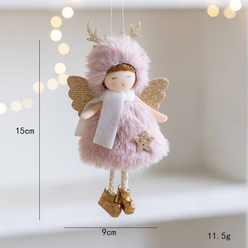 kycozy – wholesale Ornament – Christmas Angel Ornament With Antlers Wings0