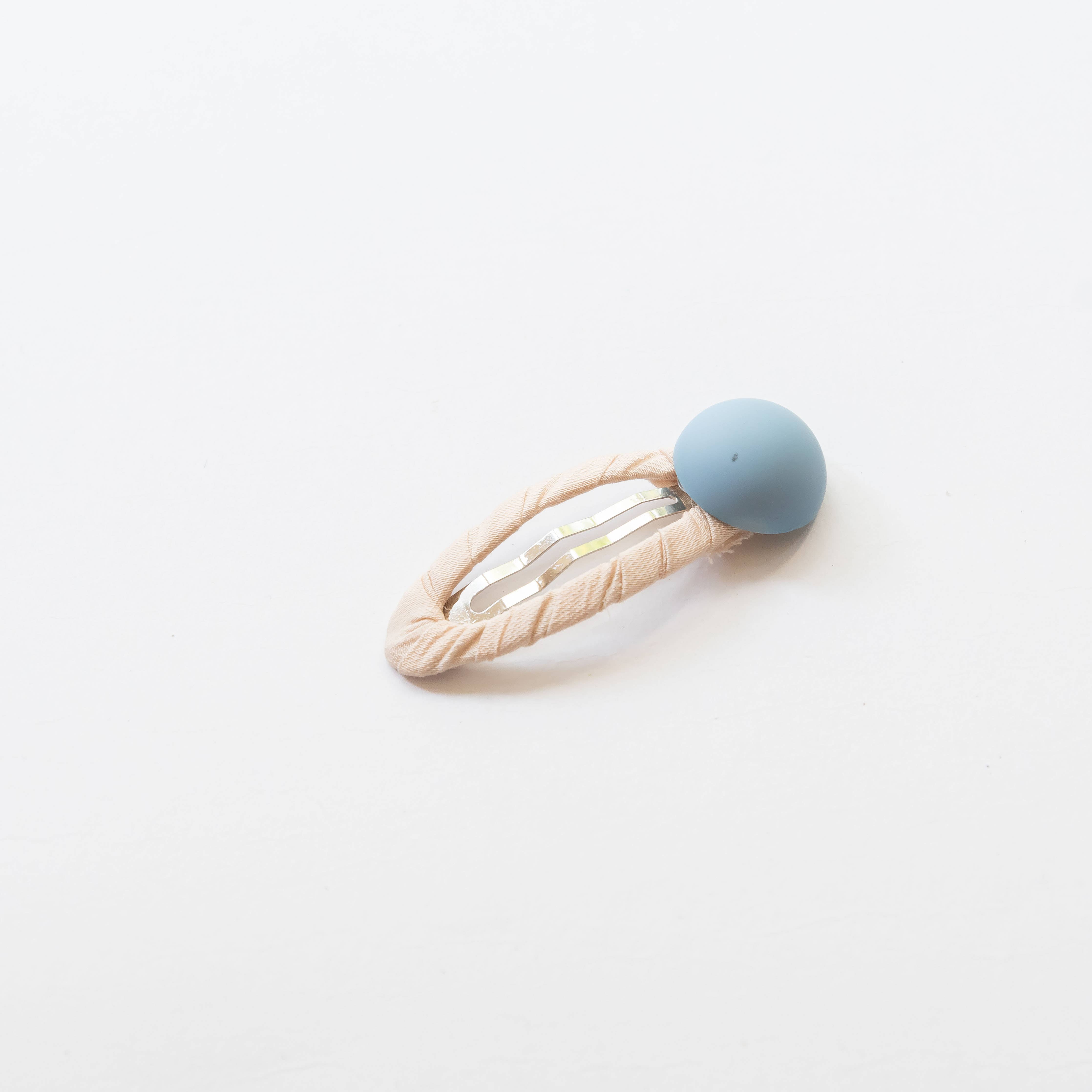 Tangle Shiny Stars - Wholesale Hair Clip - Kids - Oval Embroidered Floral Snap Hair Clips | Sky Blue4