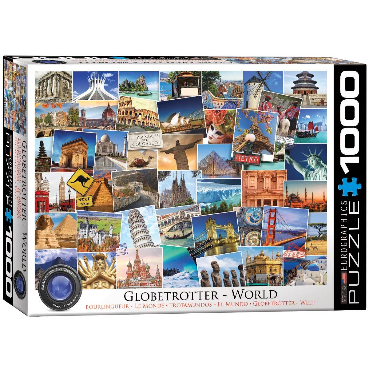 Eurographics Puzzles USA - Wholesale Puzzle - Adult - Globetrotter - World0