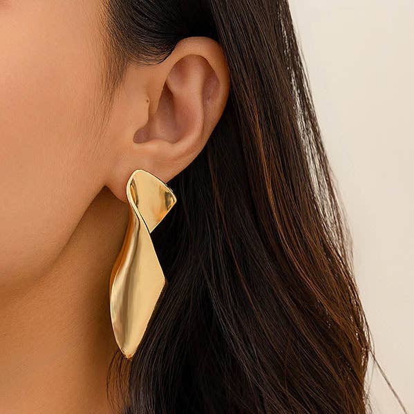 Geometriska Drop örhängen för wholesale av Sheer Trend