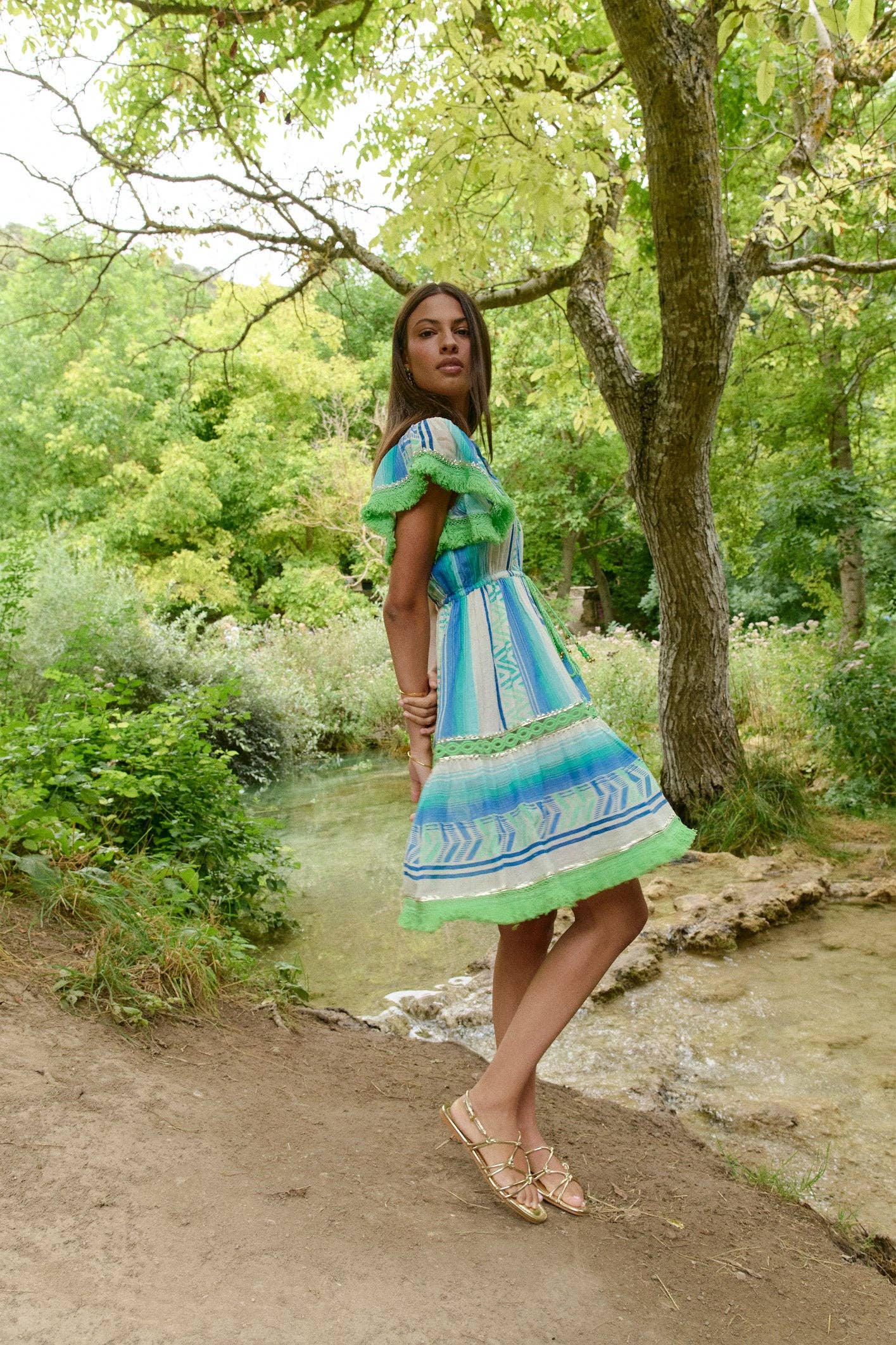 Piti Cuiti - Wholesale Dress - Women's - FRIDA AQUA SHORT DRESS2