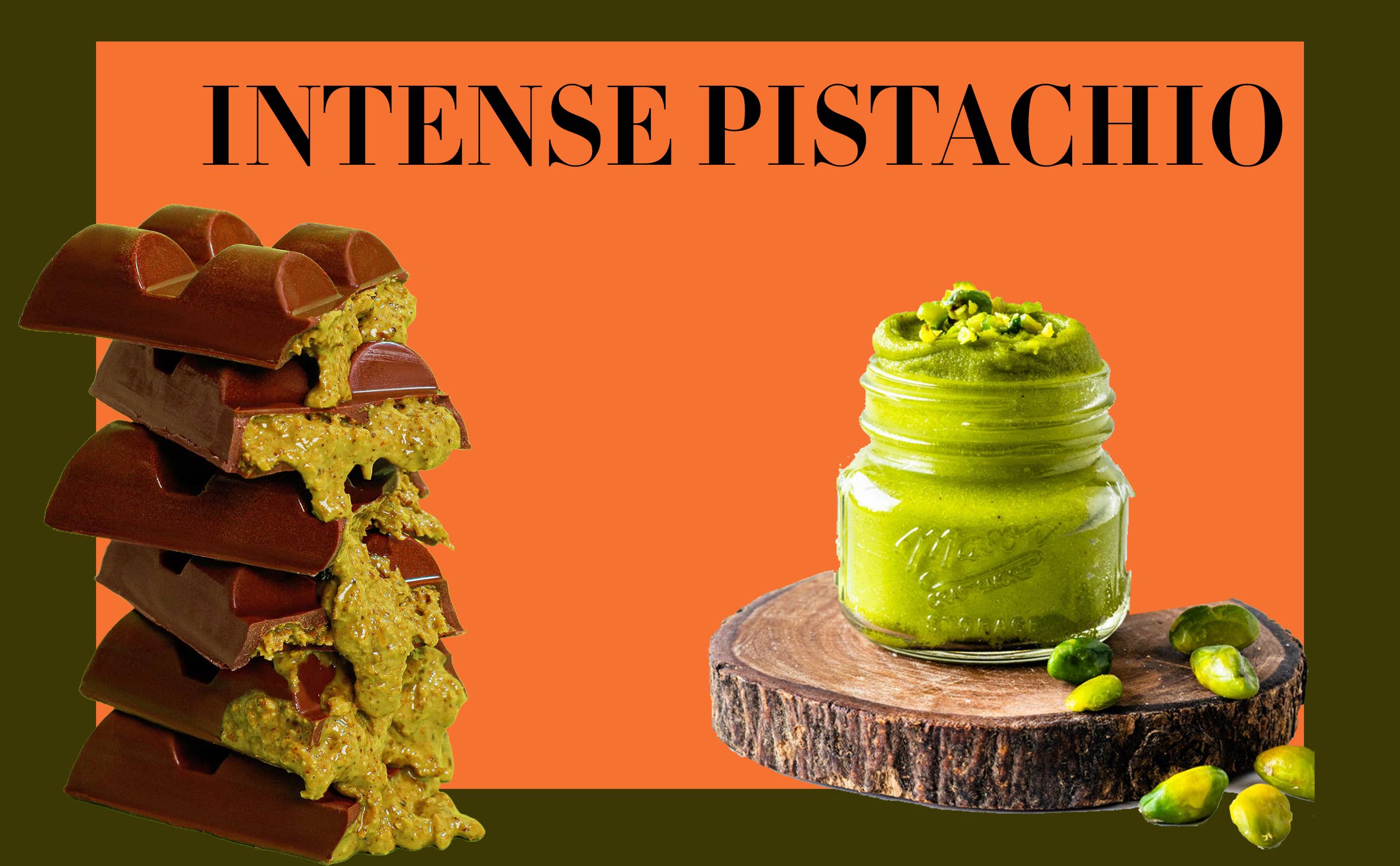 Swisense - Wholesale Chocolate Bar - Premium Dubai Kunafa Pistachio Chocolate Bar -4oz- 8