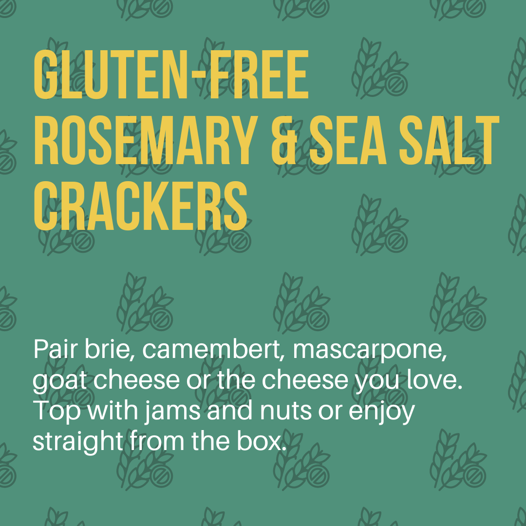 Crackerology - Wholesale Crackers - Gluten-free Rosemary & Sea Salt Crackers1