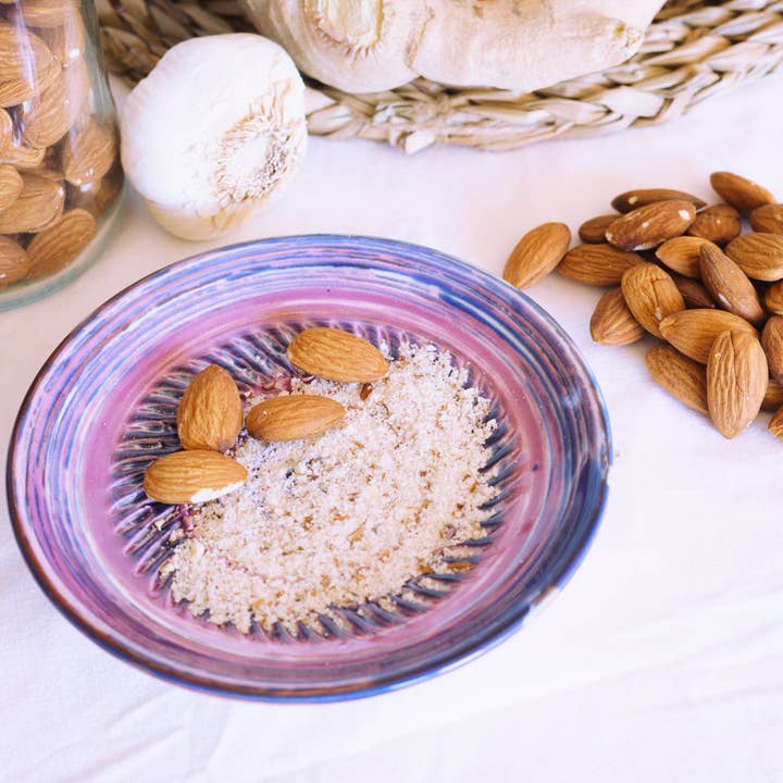 Alfar Tierra Cocida - Wholesale Grater - Handmade Ceramic Grater Plate/Rose LAVENDER