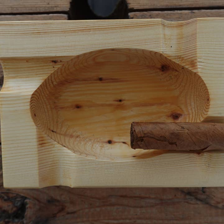 Indiana Pine 4 Slot Cigar Ashtray for wholesale by The Gant Collective