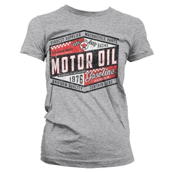 Hybris Production AB - Wholesale Screen printed t-shirt – Women′s - Engine Oil 1976 Girly Tee3