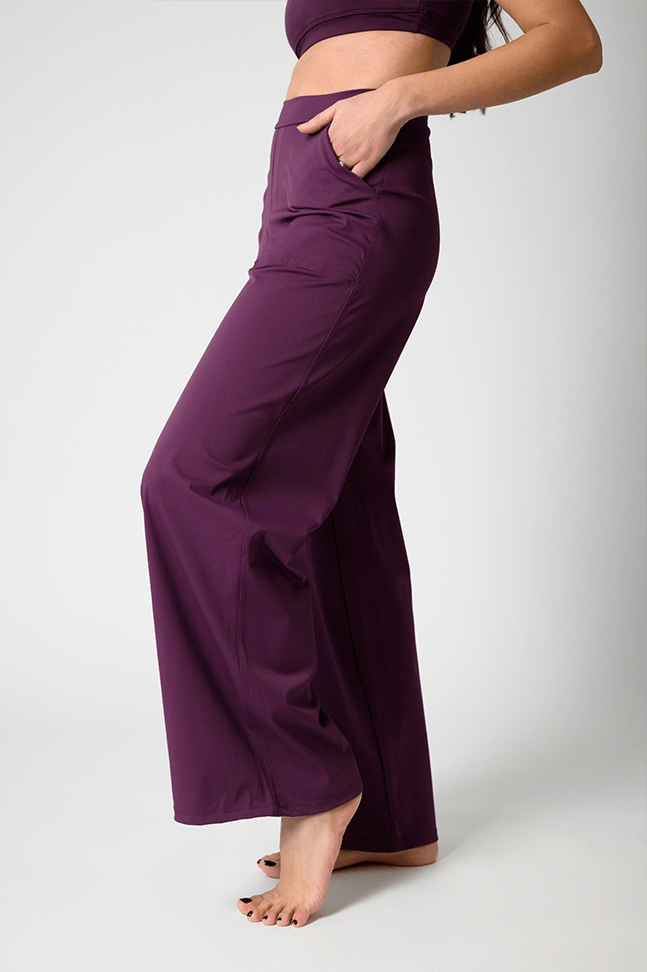 Yoga Democracy – Calças - Mulher por atacado – Calças Ultimate em Amora1