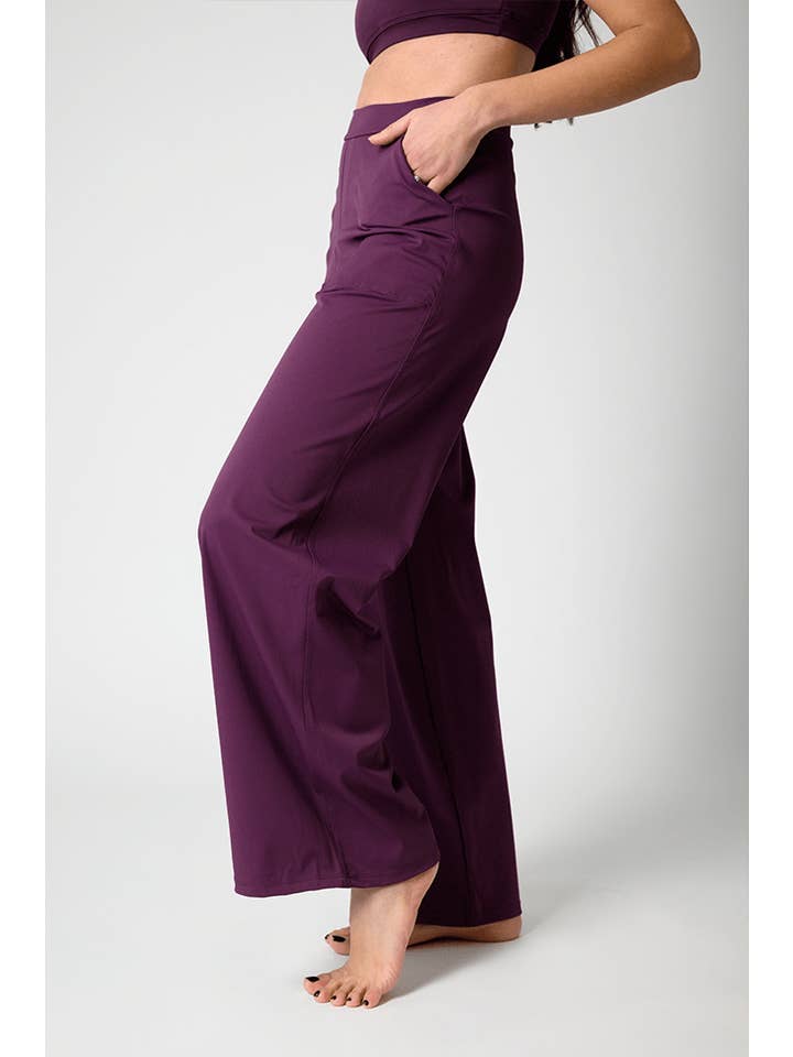 Yoga Democracy - Wholesale Pants - Women's - Ultimate Trouser in Mulberry1