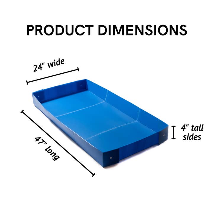 Midlee Designs - Wholesale Pet Cleaning Supplies - Midlee Corrugated Plastic Guinea Pig Cage Liner- 47" x 24"