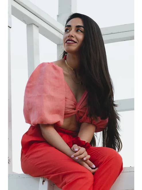 Carolina Emme - Wholesale Blouse - Women's - Granita - Knot Cotton Top3