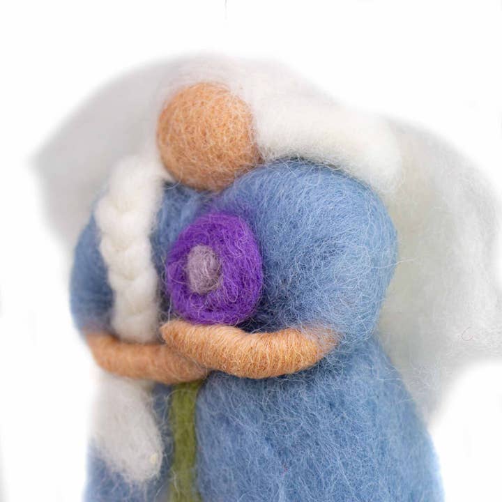 Global Crafts - Wholesale Decorative Tabletop Object - Forest Fairy Felt Decoration or Ornament, Grey1