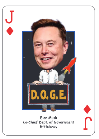 Midwest Novelty / Parody Productions – Engroshandel Spillekort – Trump #47 Præsidentielt Kortspil1