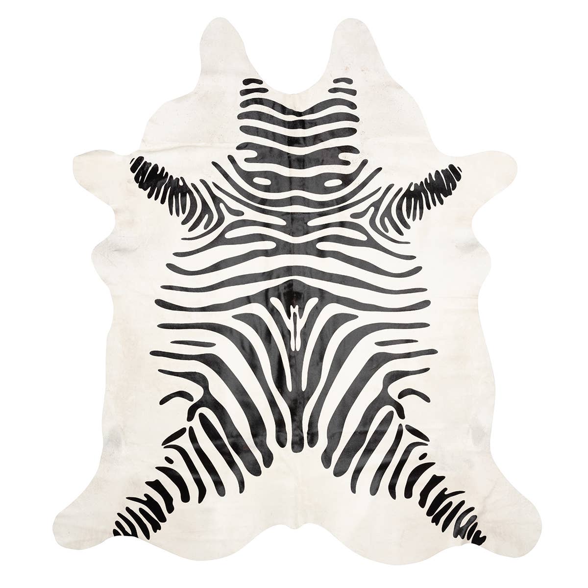 B.S. Trading Co - Wholesale Area Rug - Floor print zebra cowhide0