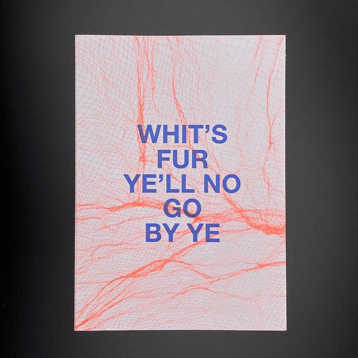 Whit's Fur Ye'll Mini Letterpress & Riso Print for wholesale by Little Paper Soul