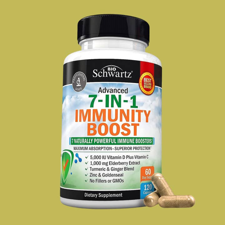 BioSchwartz - Wholesale Oral Supplement/Vitamin - 7-in-1 Immunity Supplement: Zinc, Vitamin C & D3 (120 Cap)