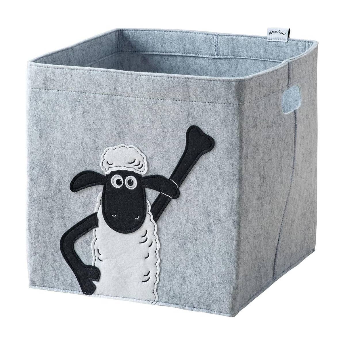 Zenker – wholesale Storage bin – Child & baby – Felt storage box compatible with Kallax Shaun the Sheep Lifeney raised fist0