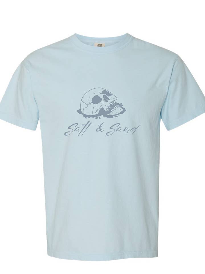 Maglietta Pesante con Anello Teschio per Bambini / Chambray / Sale e Sabbia per la vendita all'ingrosso da parte di Salt & Sand