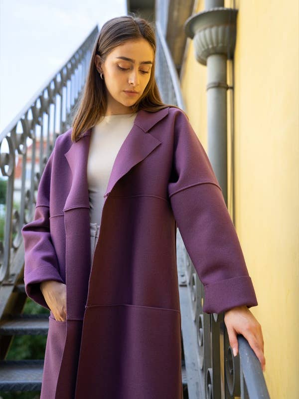 Chicoração – Großhandel Regenmantel – Damen – Burel Raincoat Cortes - 100% Wolle - weitere Farben