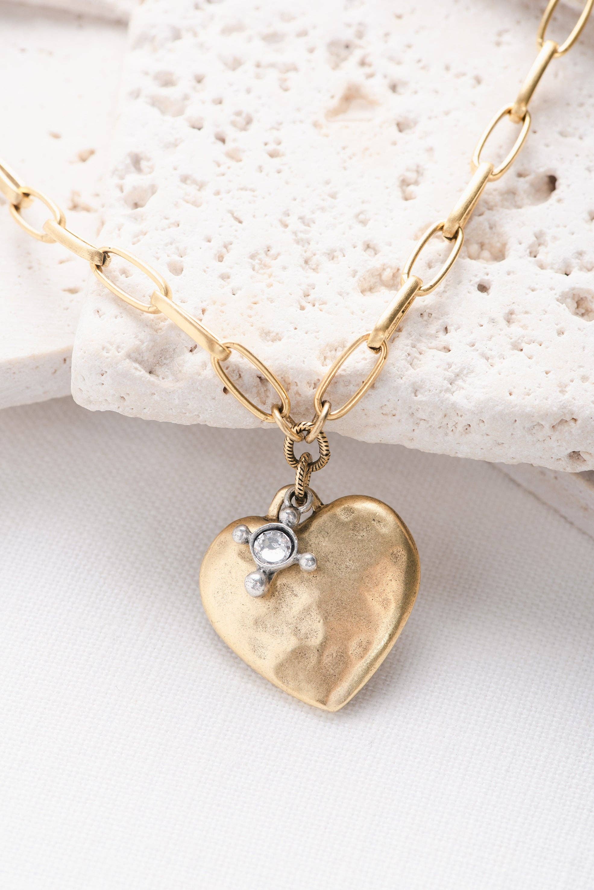 Grace Girl Beads - Wholesale Pendant/Charm Necklace - Heart of Gold Necklace0