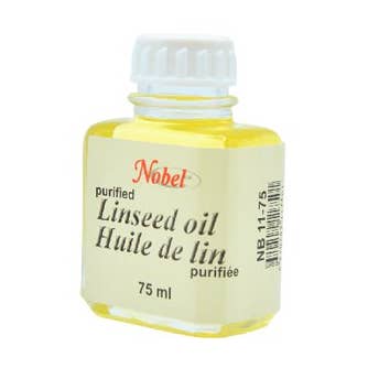 Purified Linseed Oil - 75 ml for wholesale by Nobel Arts