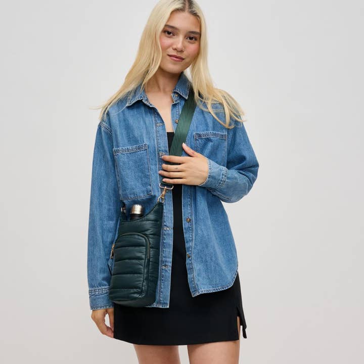 Urban Expressions - Wholesale Crossbody Bag - Women's - Jace Water Bottle Nylon Puffer Crossbody25