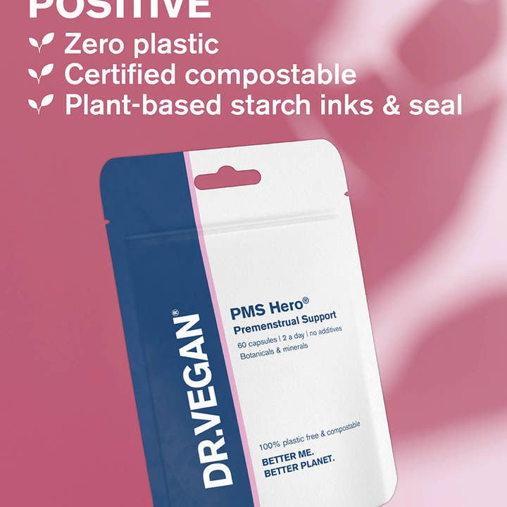 DR.VEGAN - Wholesale Oral Supplement/Vitamin - PMS Hero® | 60 Capsules | Relieves PMS Symptoms | Natural3