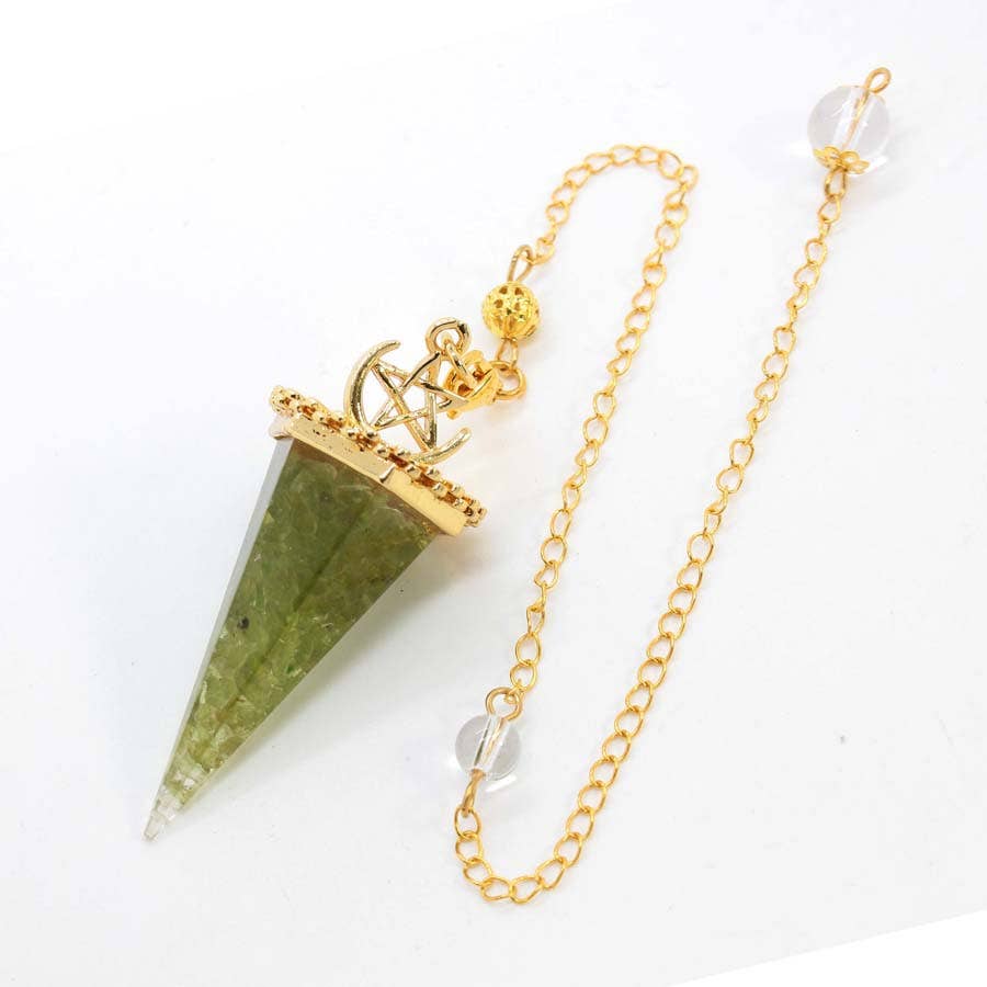 GemMeet - Wholesale Spiritual Stone/Crystal - Crystal Gravel Cone Pendulum13