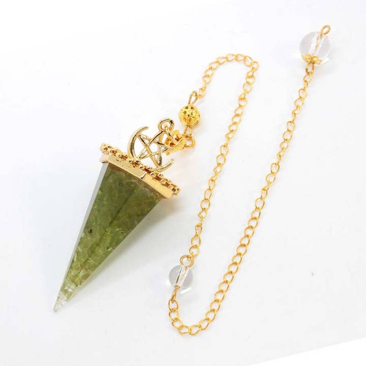GemMeet - Wholesale Spiritual Stone/Crystal - Crystal Gravel Cone Pendulum13