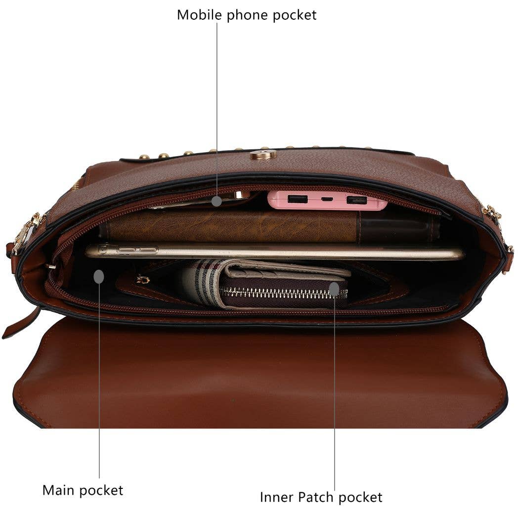 MKF Collection – Engroshandel Skuldertaske – Kvinder – Angela Satchel Håndtaske Vegansk læder Dametasker fra Mia K18