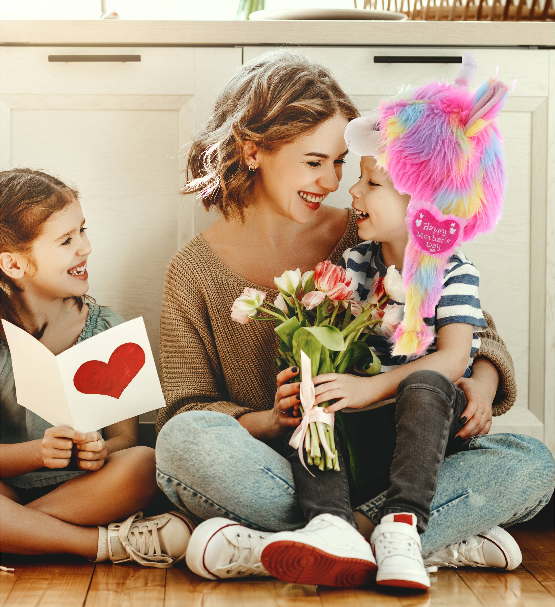 Cota Global - Vendita all'ingrosso Cappello - Bambini - Cappello Llamacorn Super Morbido in Peluche con Cuore per la Festa della Mamma4