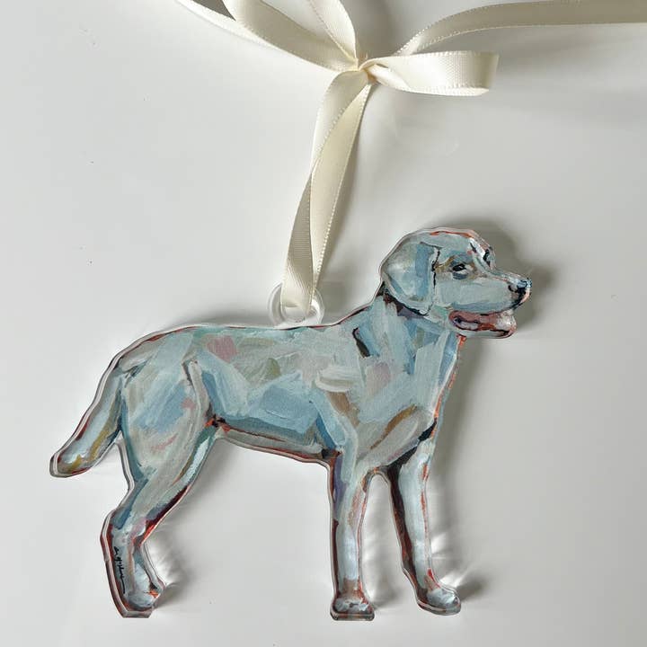 Chelsea McShane Art - Wholesale Ornament - "White Lab" ornament