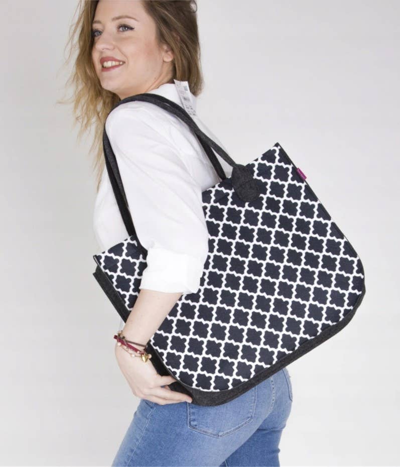 IngrossoBertoni by INCI Srl - Venta al por mayor Bolso con correa - Mujer - Bandolera Morocco Fieltro Lady XL Antracite Bertoni2